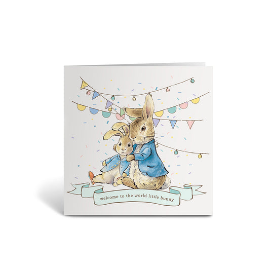 Welcome to the World Confetti Greetings Card