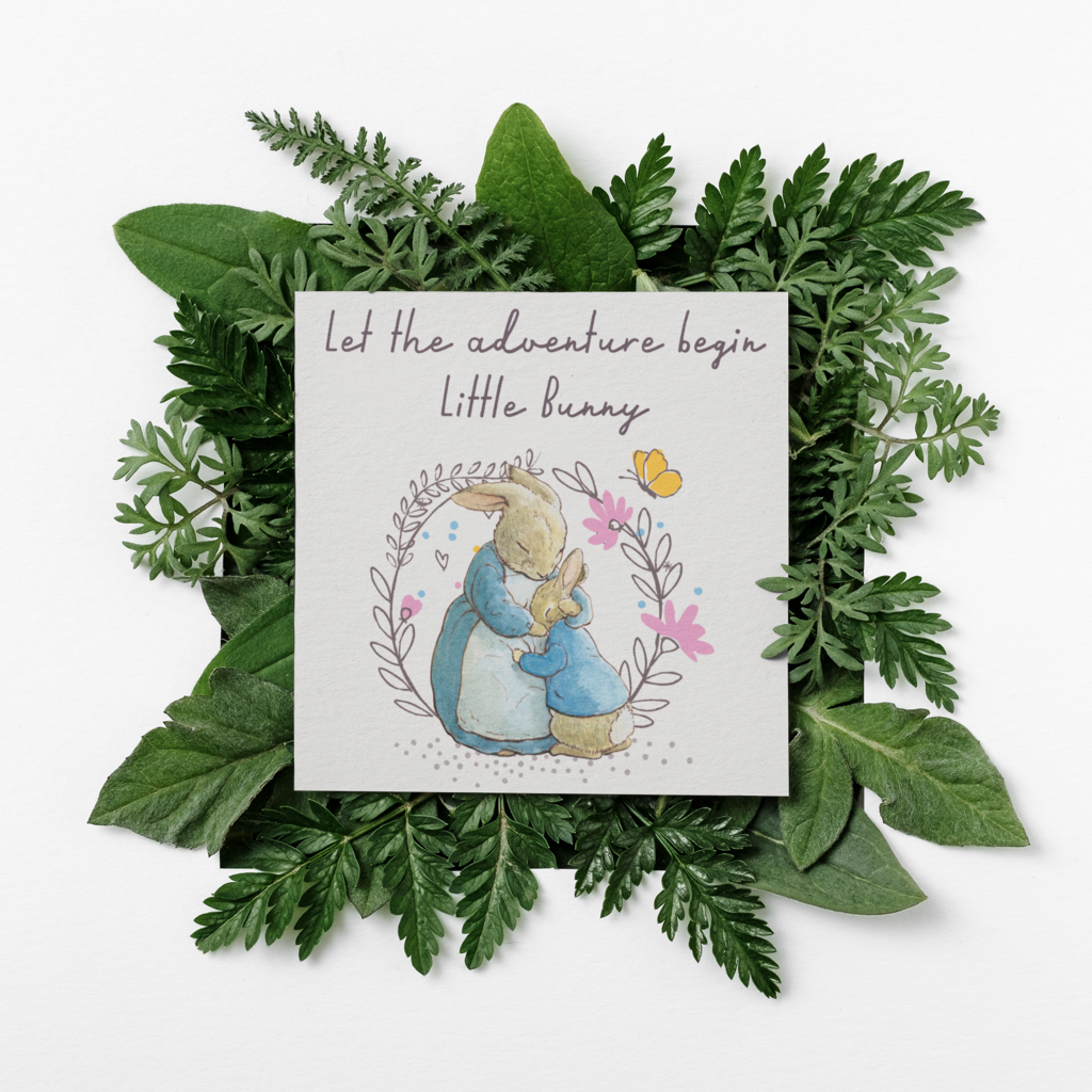 Bunny Love - Welcome to the World Greetings Card