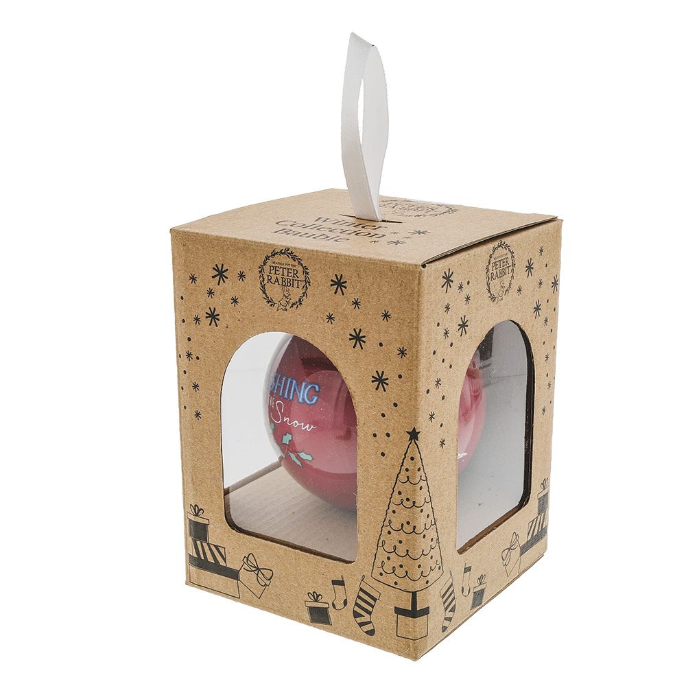 Peter Rabbit Merry Christmas Bauble