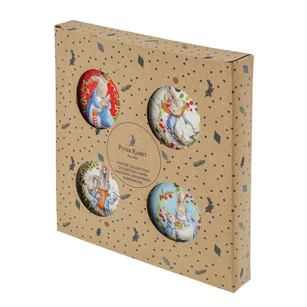 Peter Rabbit Ceramic Hanging Ornaments Set of 4