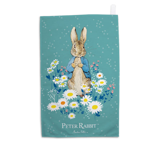 Peter in Daisies Tea Towel