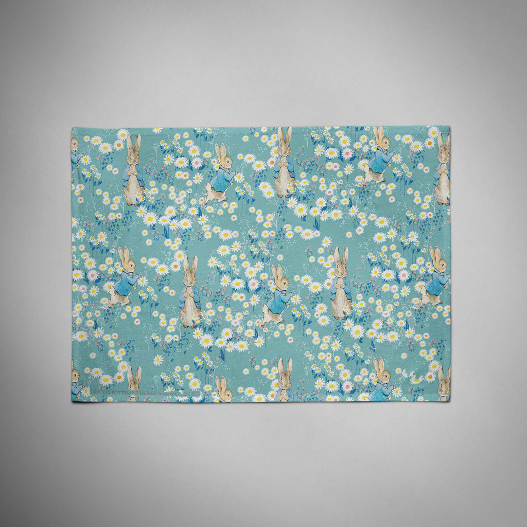 Peter in Daisies Patterned Tea Towel