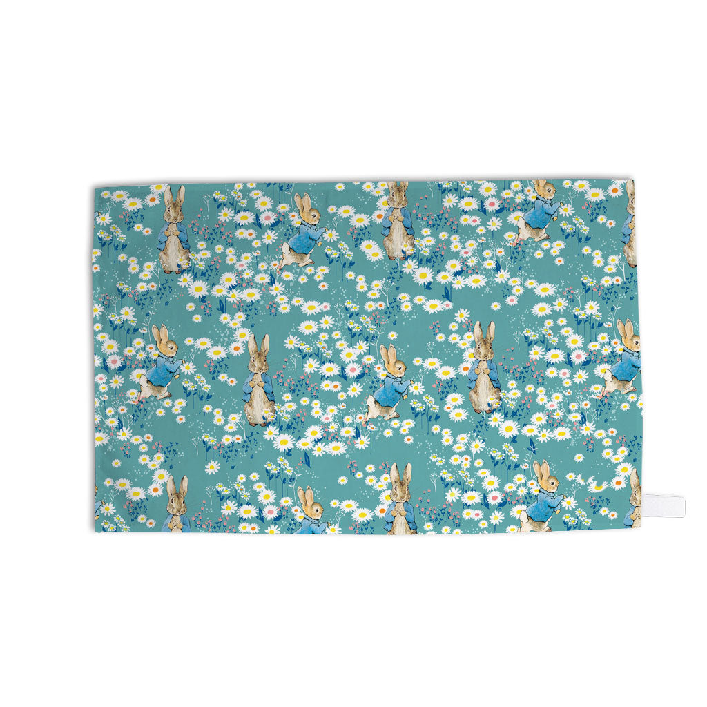Peter in Daisies Patterned Tea Towel
