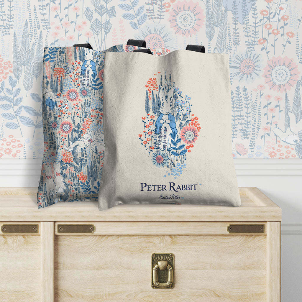 Peter in the Meadow Edge-to-Edge Tote Bag