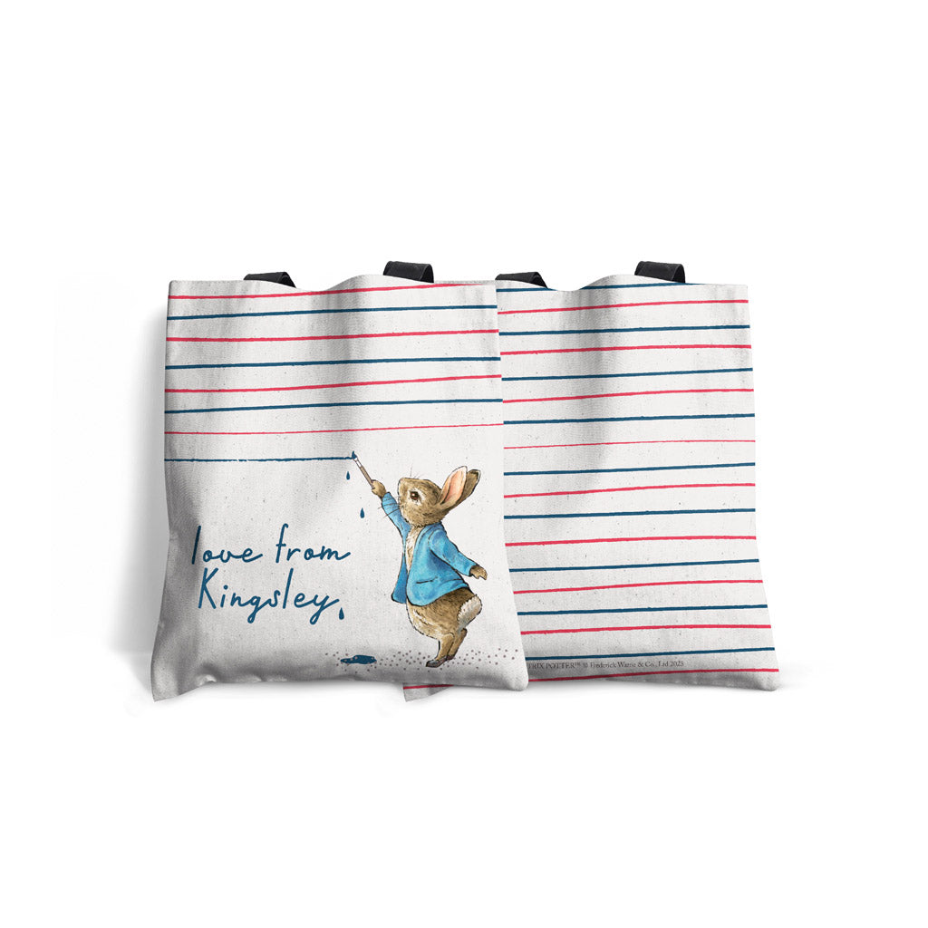 Personalised Love from Peter Edge-to-Edge Tote Bag