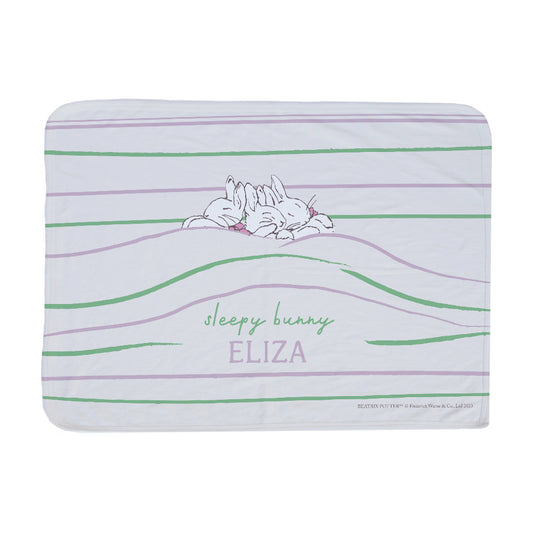 Personalised Sleepy Bunny Blanket