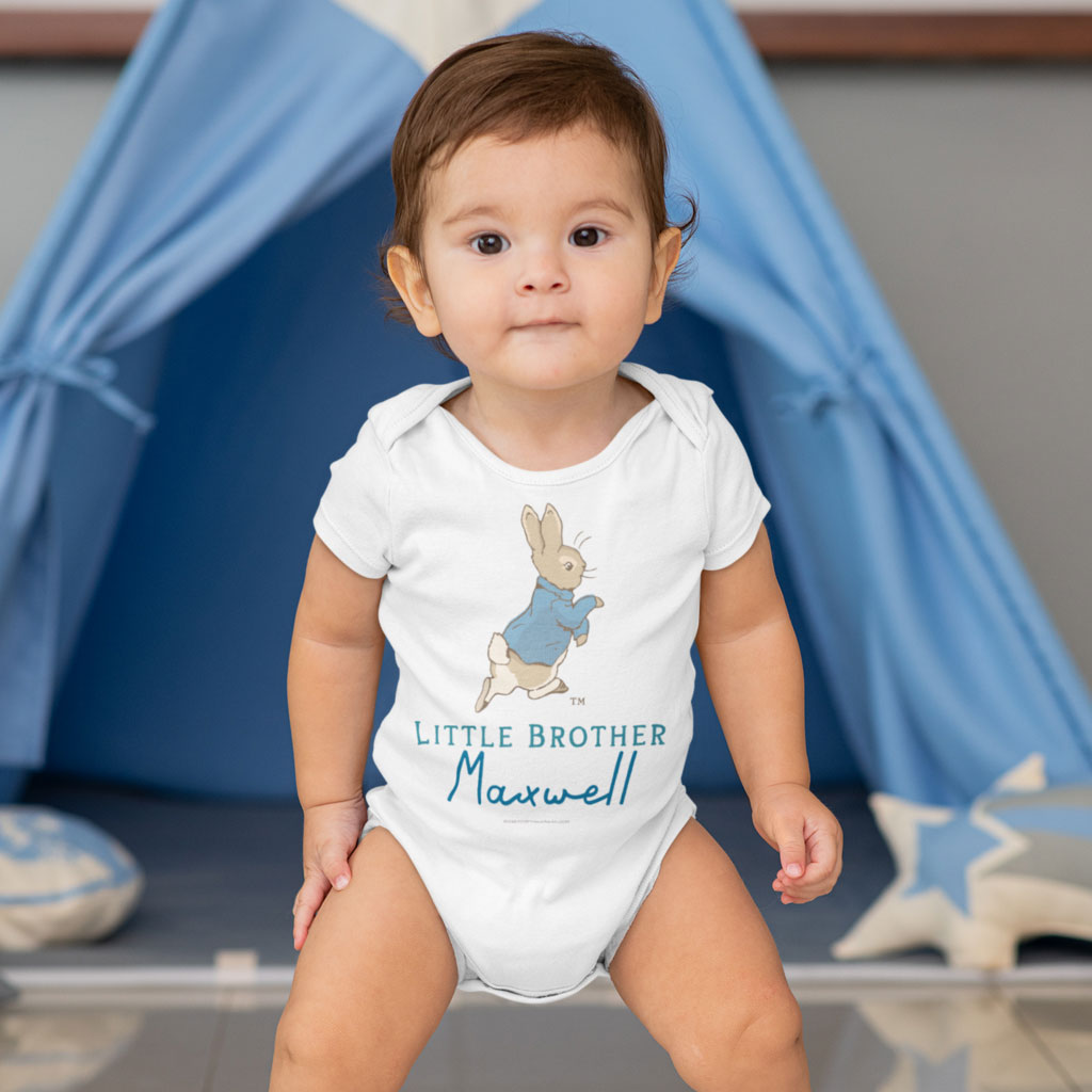Personalised Little Brother Baby Grow