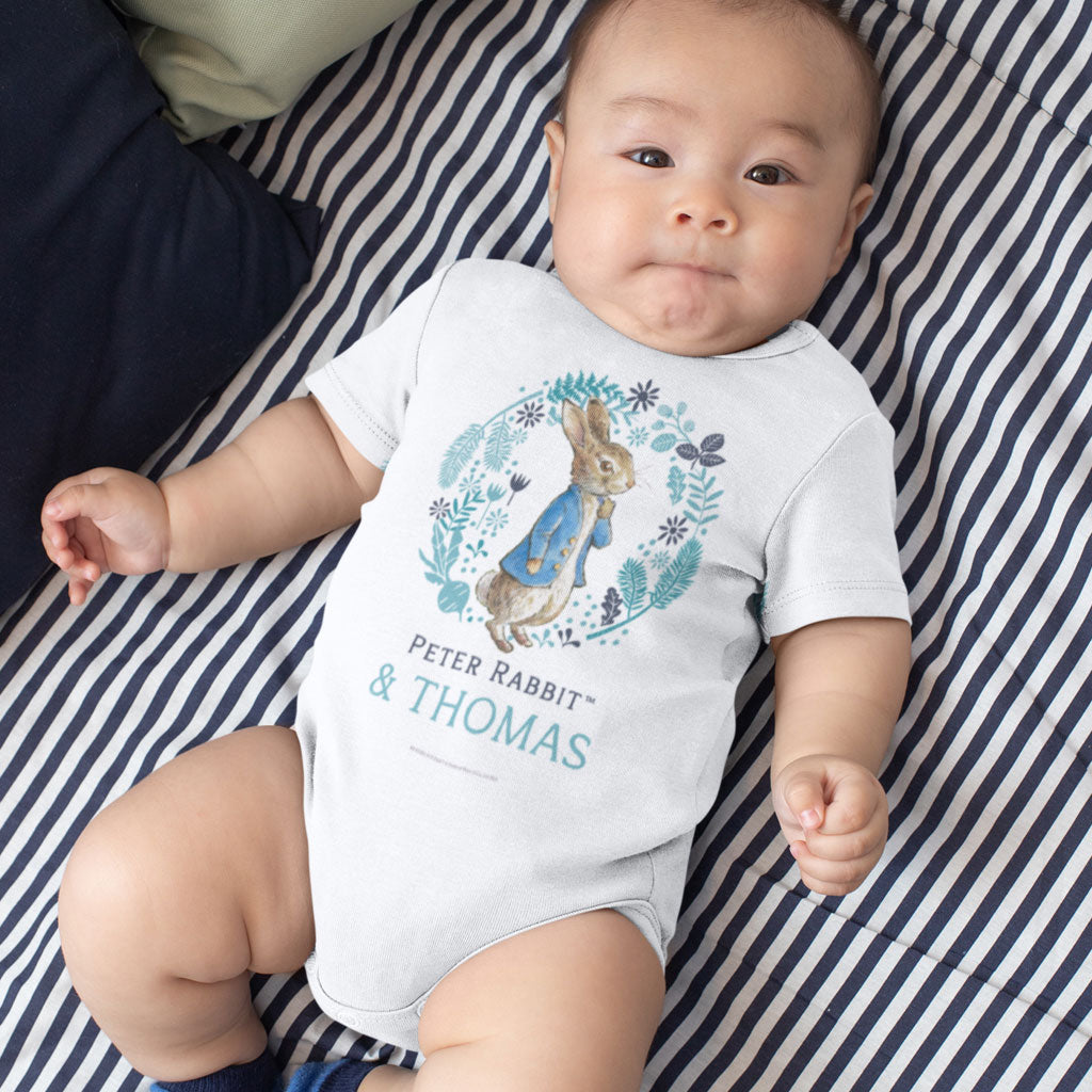 Peter Rabbit & Me Personalised Baby Grow