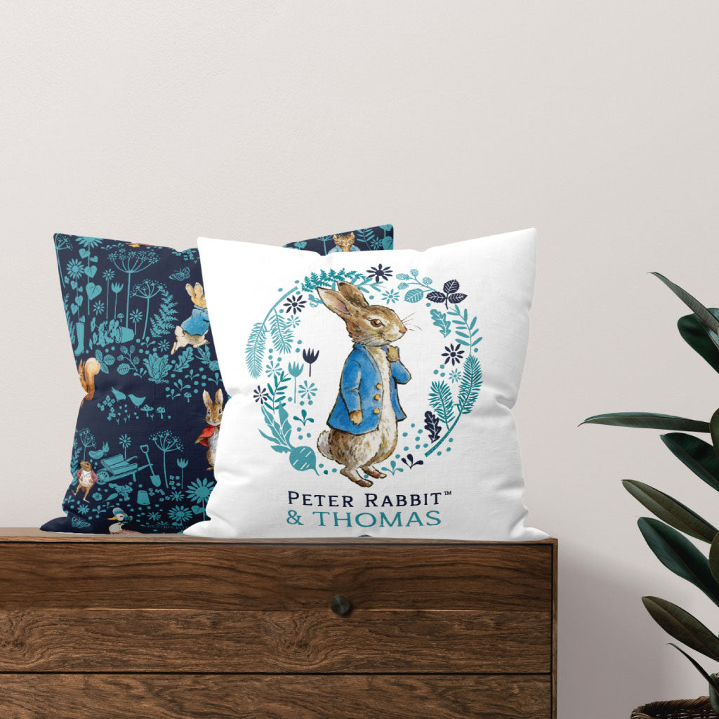 Peter Rabbit & Me Personalised Cushion