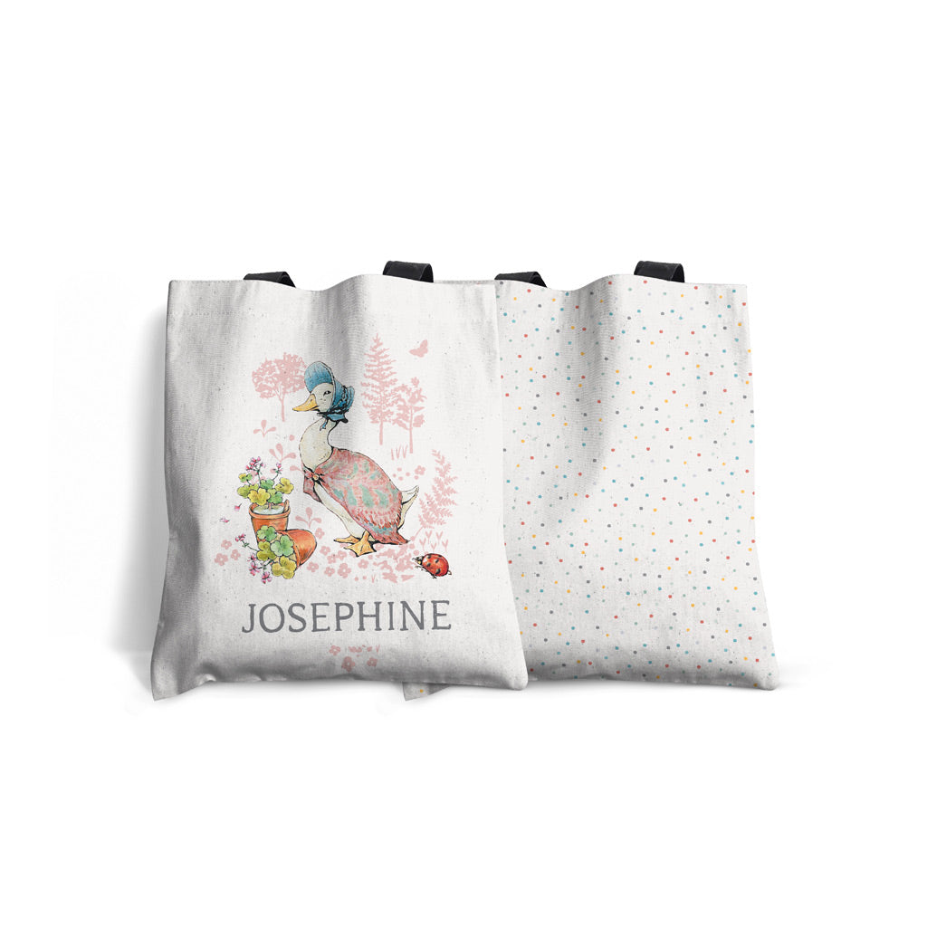Personalised Jemima Puddle-duck Edge-to-Edge Tote Bag