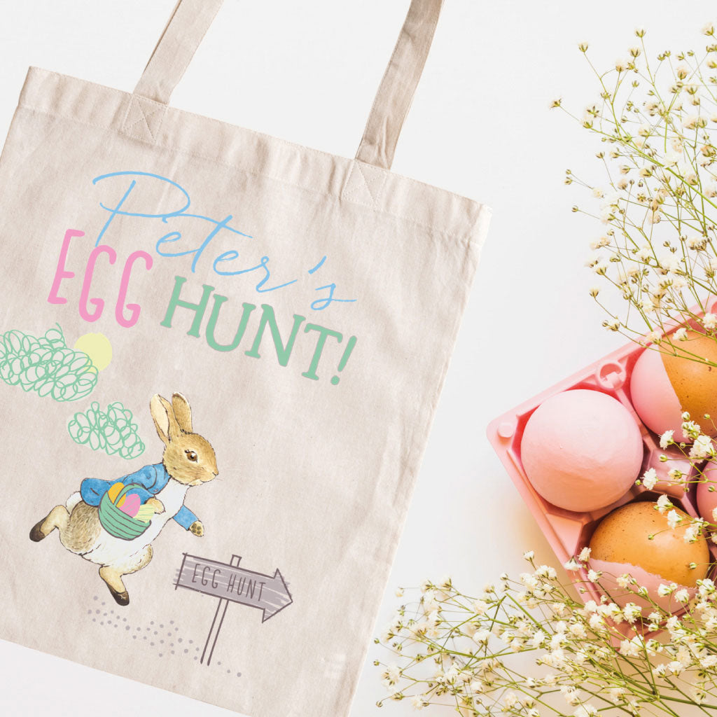 Egg Hunt! Full-Colour Personalised Mini Tote Bag
