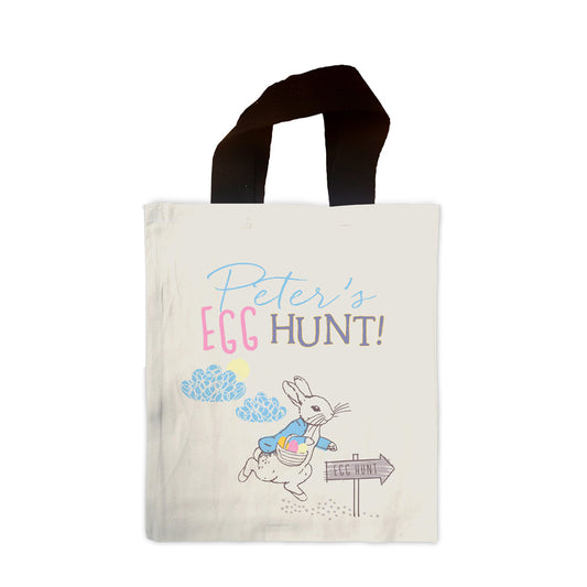 Egg Hunt! Outline Personalised Mini Edge-to-Edge Tote Bag