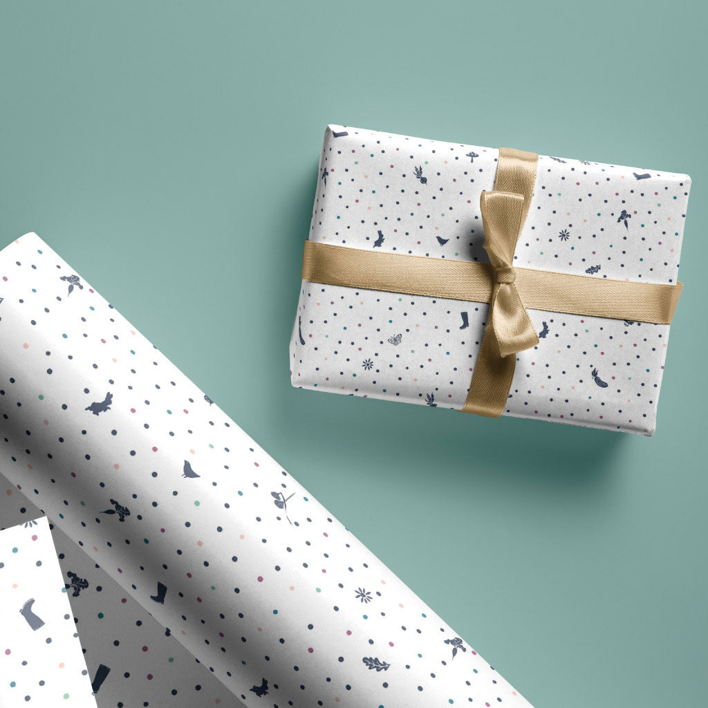 Peter Rabbit Polka Dot Gift Wrap