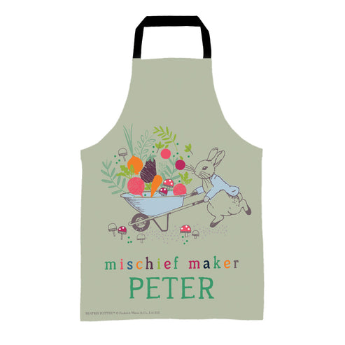 Personalised Grow with Peter Rabbit Mischief Maker Apron