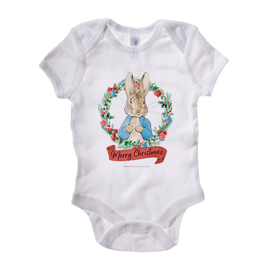 Peter Rabbit Merry Christmas Baby Grow