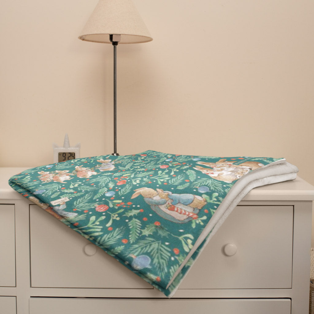 Peter Rabbit Christmas Pattern Blanket