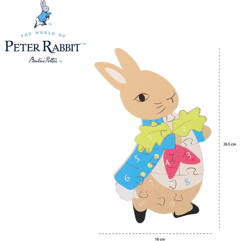 Peter Rabbit Number Puzzle - Educational Wooden Jigsaw Toy – Peter ...