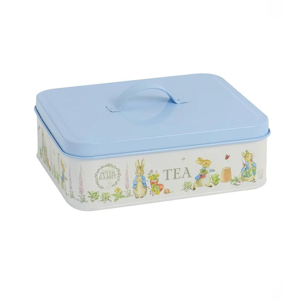 12-Divider Metal Peter Rabbit Tea Caddy