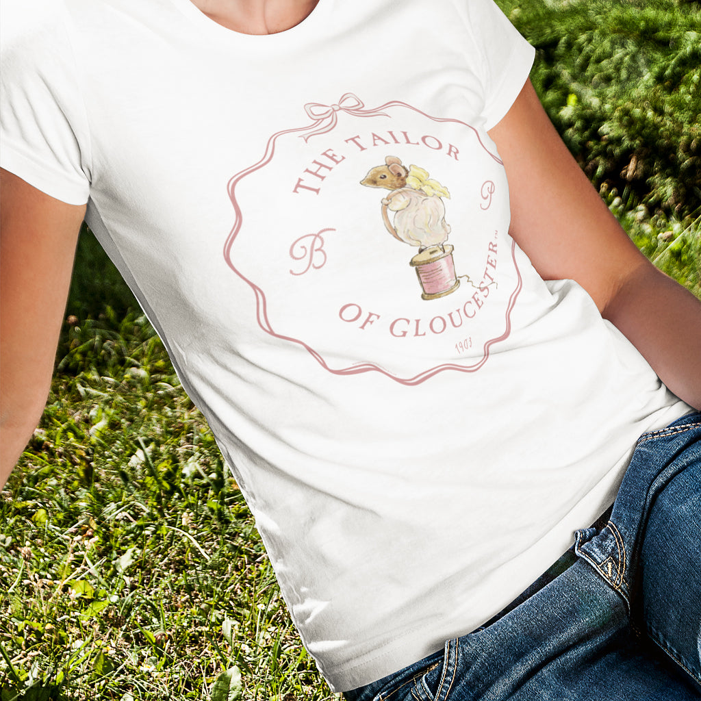 Mouse Standing on a Reel of Pink String T-shirt