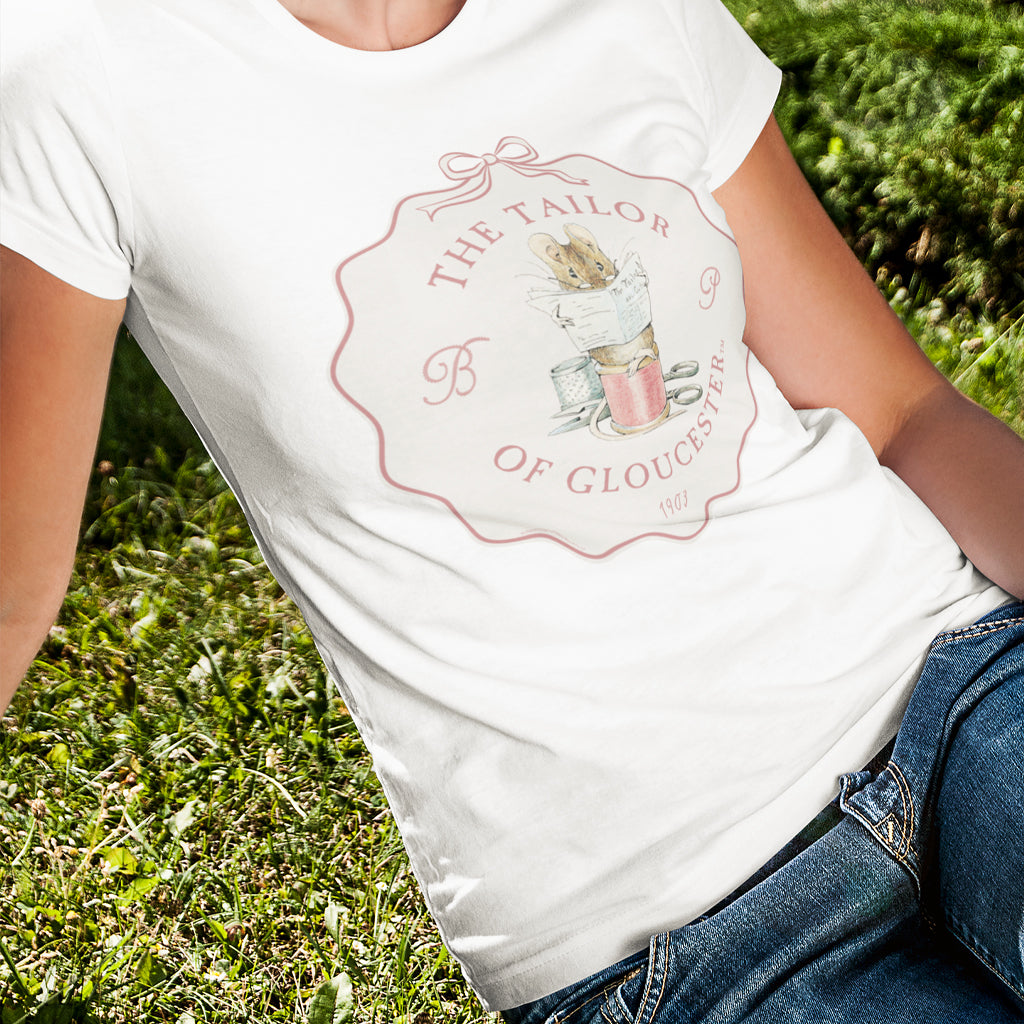 Mouse Sitting on a Reel of Pink String T-shirt