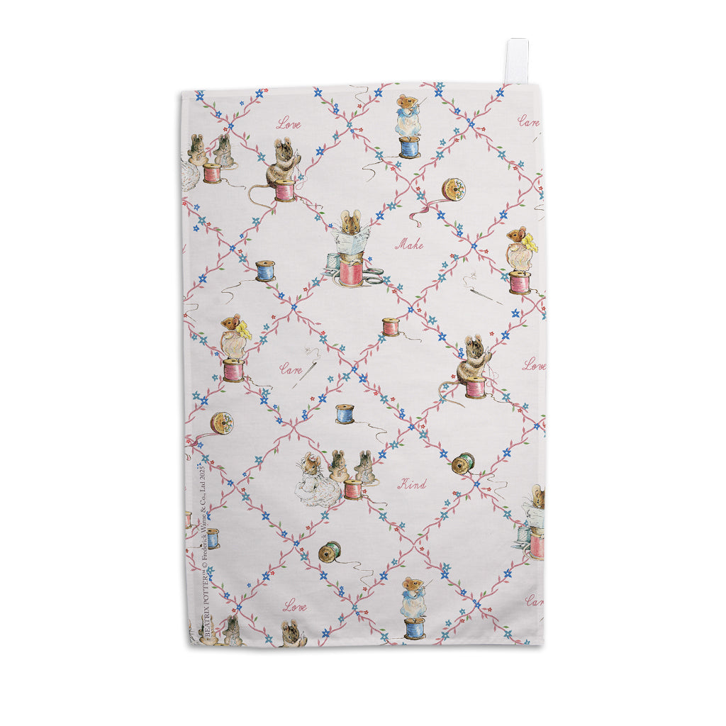 Mouse Repeat Pattern Tea Towel