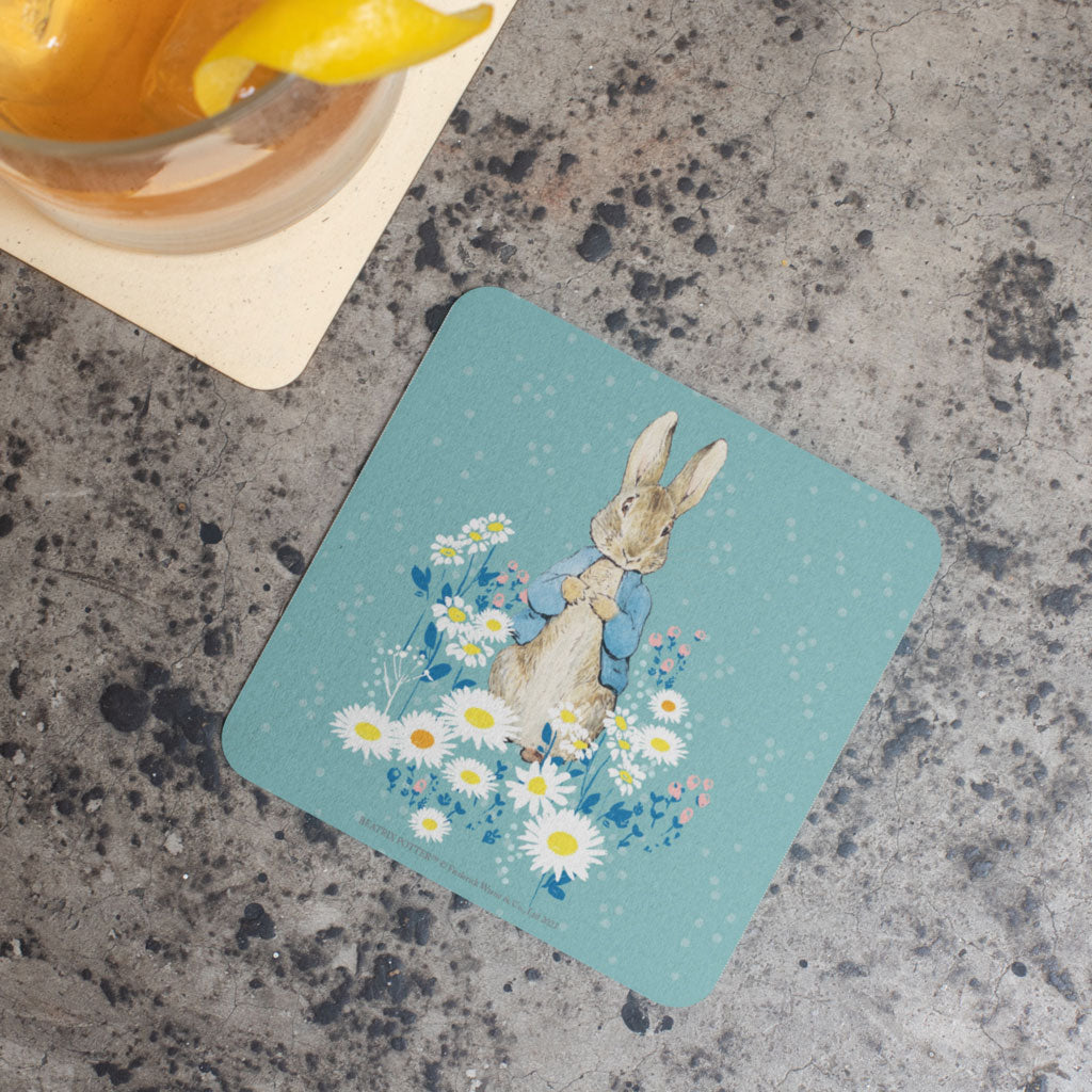 Peter in Daisies Coaster
