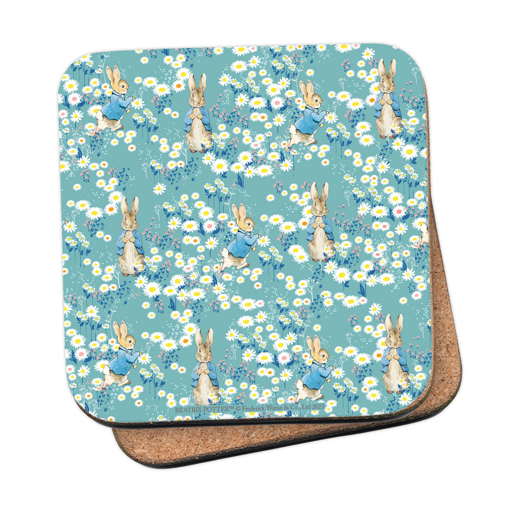 Peter in Daisies Patterned Coaster