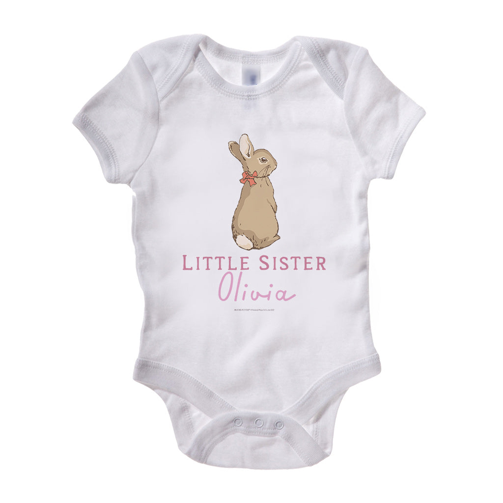 Personalised Little Sister Baby Grow
