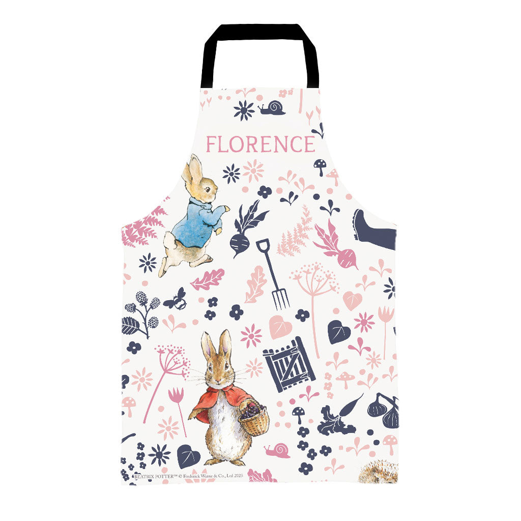 Personalised Pink Peter Rabbit Apron