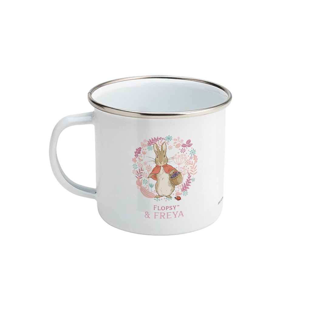 Personalised Flopsy & Me Enamel Mug