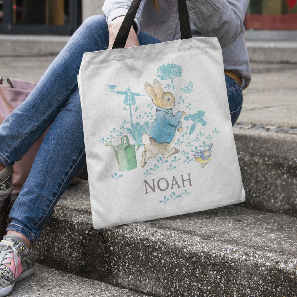 Personalised Peter Rabbit in the Garden Edge-to-Edge Tote Bag