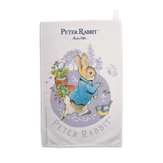 Peter Rabbit Purple Tea Towel