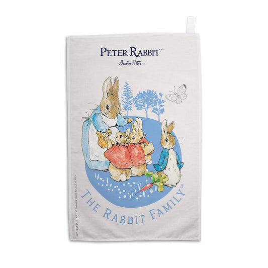 The Rabbit Family Tea Towel