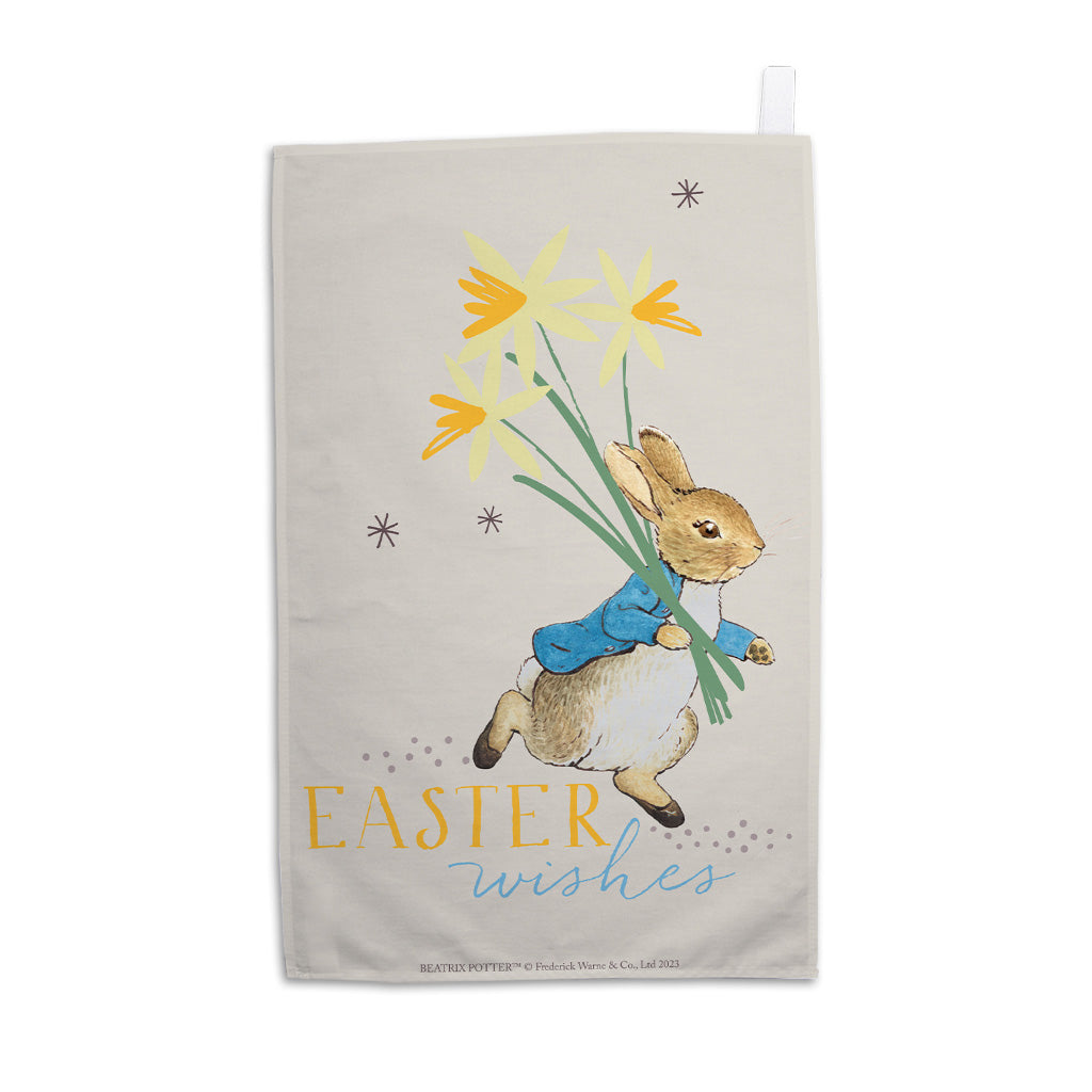 Easter Wishes Tea Towel