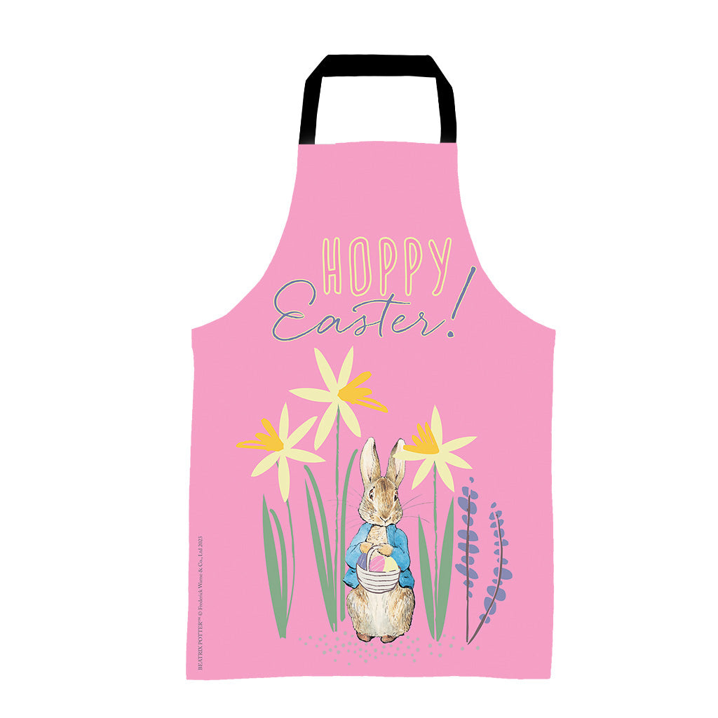 Hoppy Easter Pink Apron – Peter Rabbit Shop