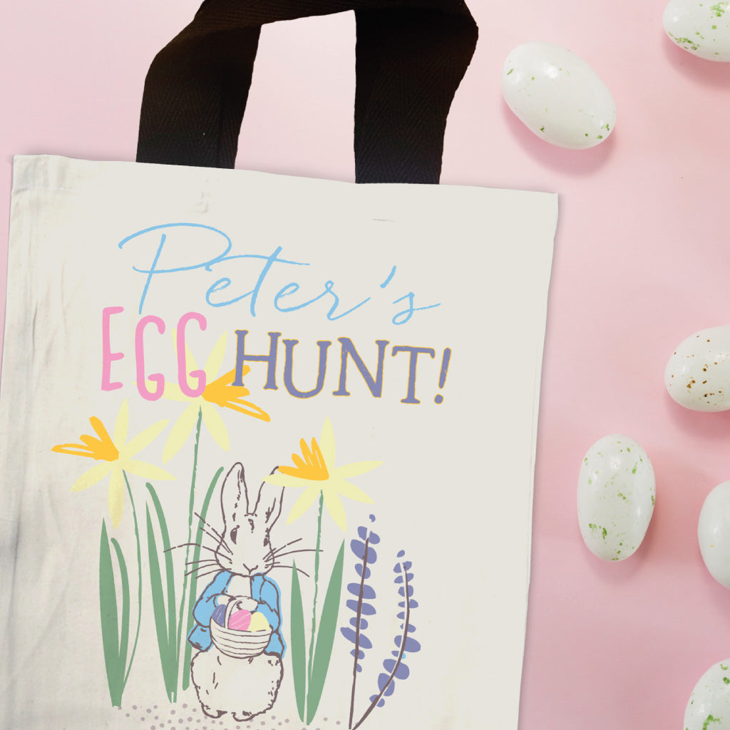 Egg Hunt! Personalised Mini Edge-to-Edge Tote Bag