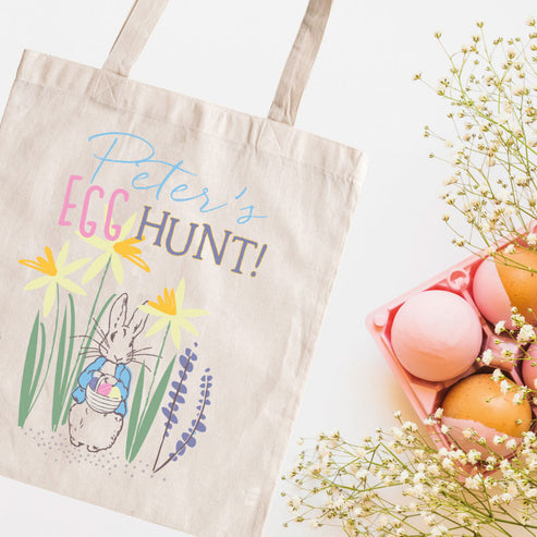 Egg Hunt! Personalised Mini Tote Bag