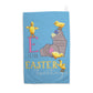 Easter Tweetings Blue Tea Towel