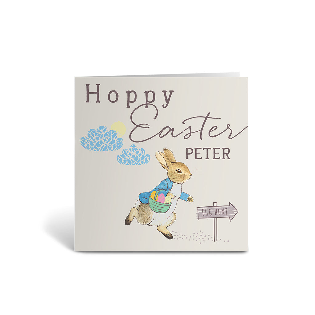 Hoppy Easter Personalised Greeting Card