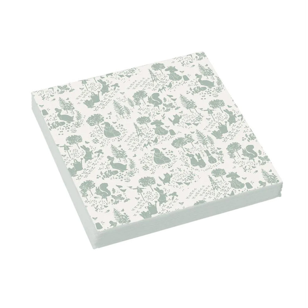 Peter Rabbit Classic Green 3 ply Paper Napkins – Peter Rabbit Shop